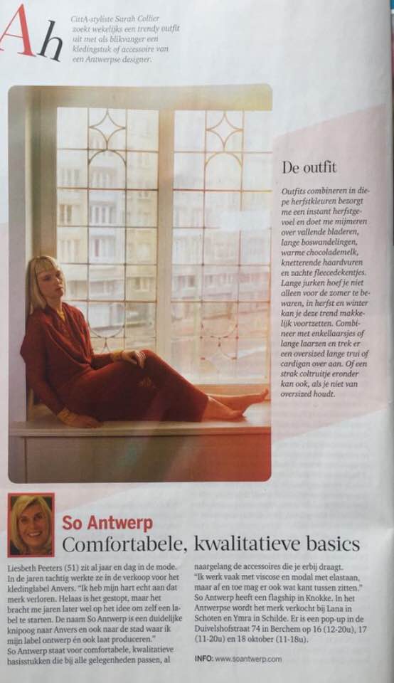 Article in CIttA Gazet Van Antwerpen 6/10