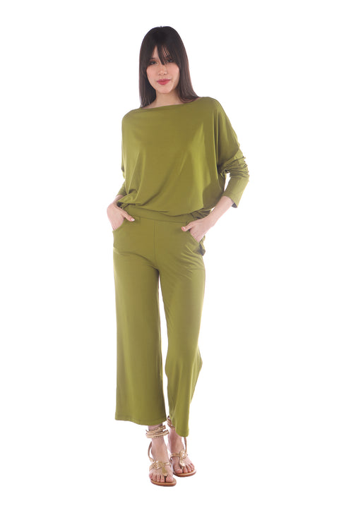 Birkin  Green Short straight pants-sale