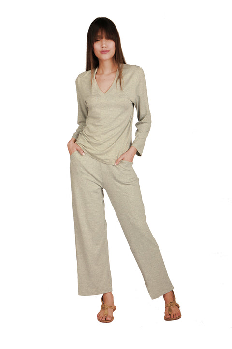 Birkin Light Grey  Short straight pants-sale