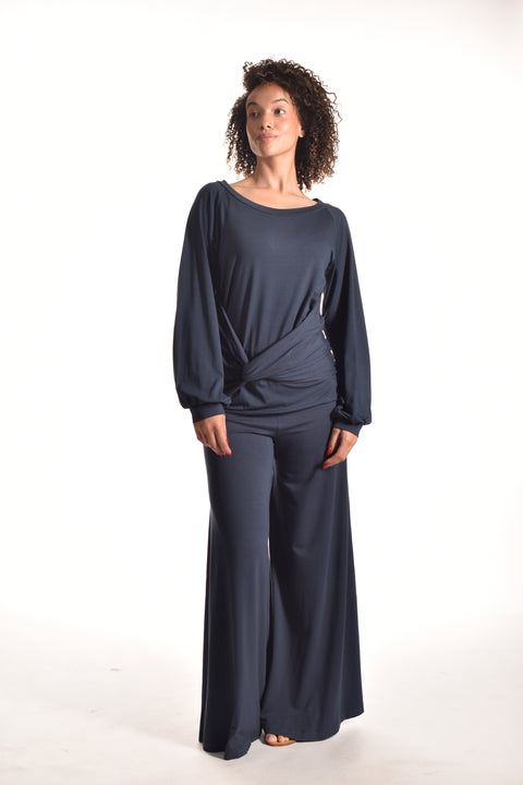 Apple- Long sleeves t-shirt with drapage