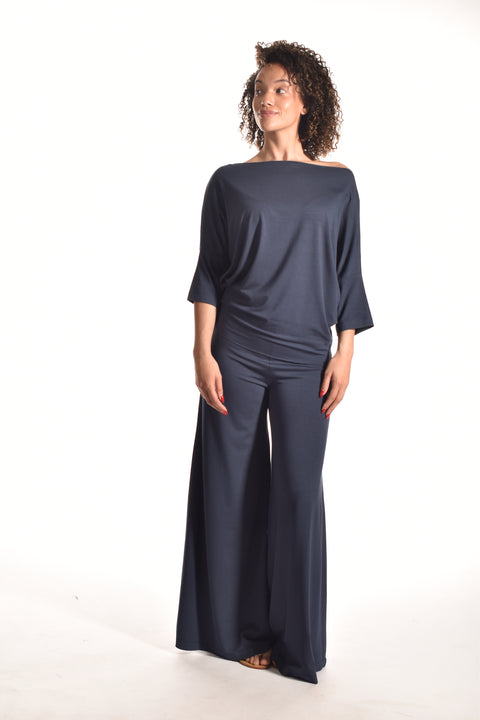 Cezanne-basic boat-neck t-shirt