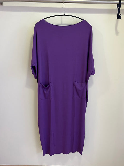 Blue Moon  long oversized dress with medium sleeves