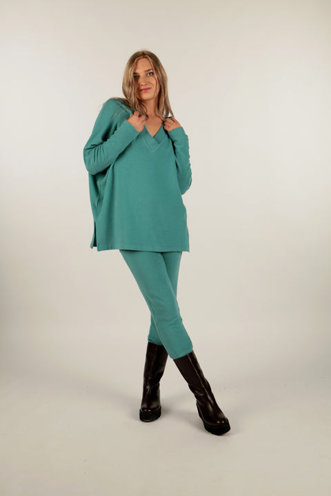 OREGANO - Oversized v-neck sweater