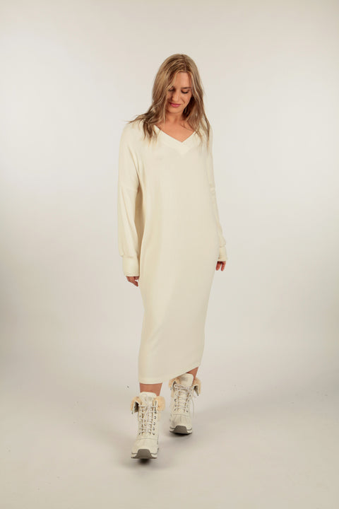 SESAME - Long v-neck dress