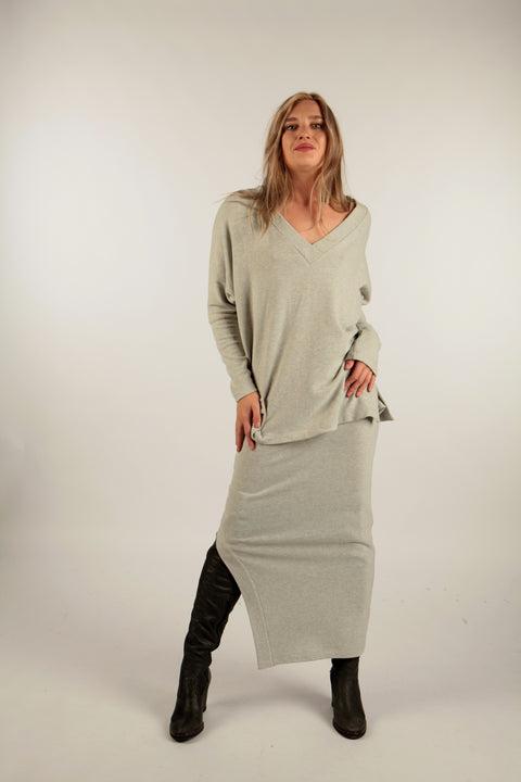 OREGANO - Oversized v-neck sweater