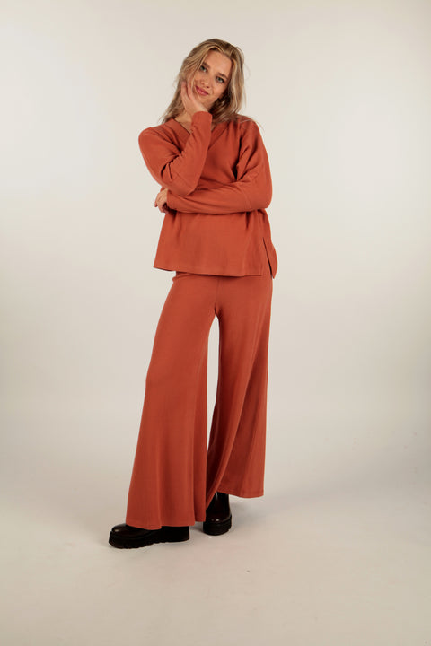STAR ANISE - Short v-neck sweater