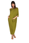 Paradis Green long oversized dress