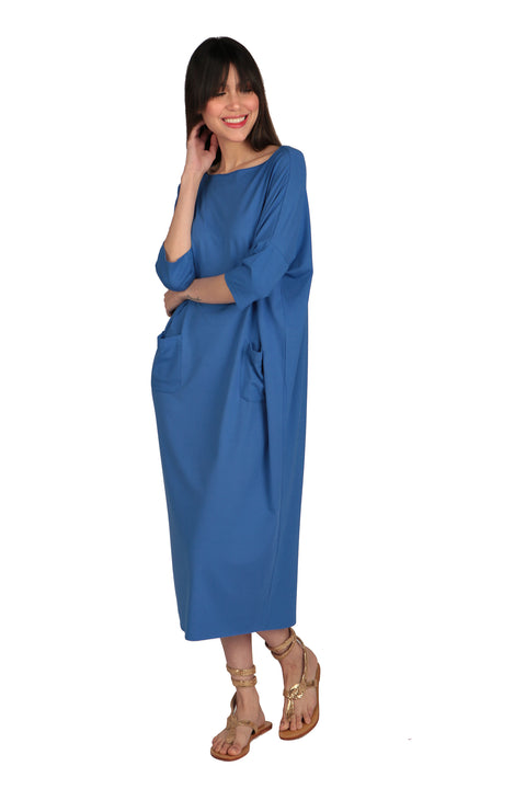Paradis Blue Long oversized dress
