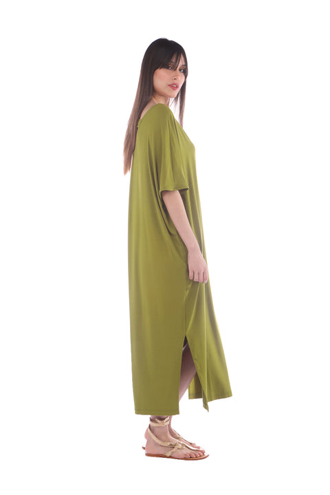 Bergman Green large double v-neck dress-sale