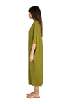 Paradis Green long oversized dress