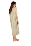 Paradis Bis Light grey Long oversized dress/Lang oversized kleed/Robe longue oversized