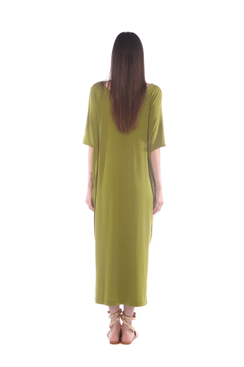 Bergman Green large double v-neck dress-sale
